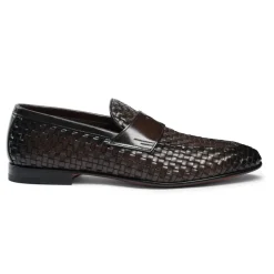 Mocassino Intrecciato in Pelle