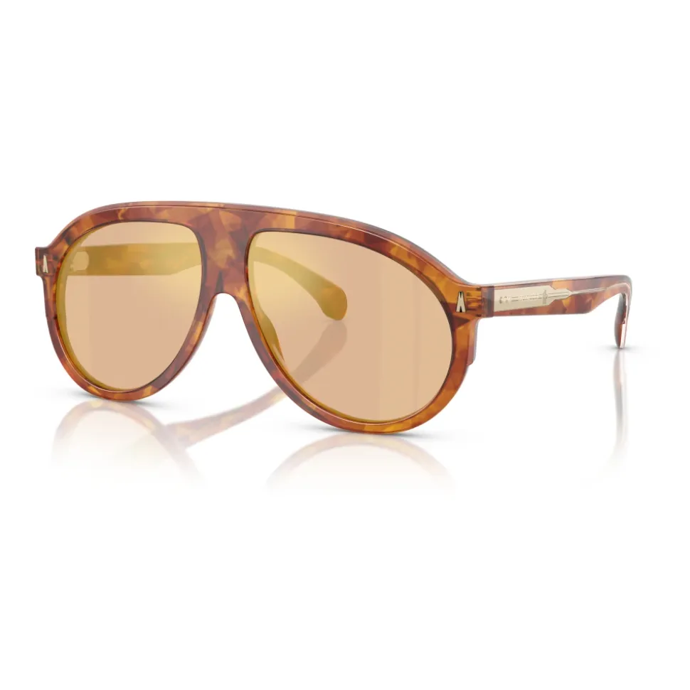 Occhiali da sole alla moda in Havana/Marrone
