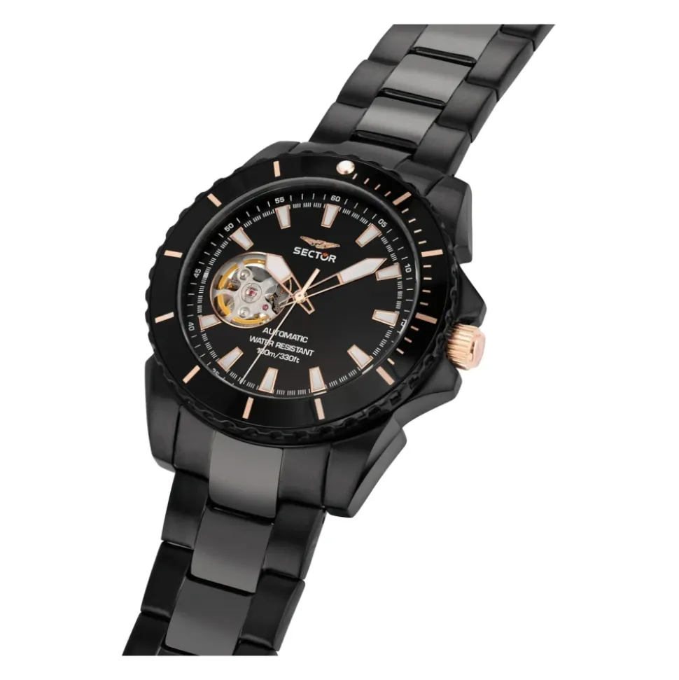 Orologio Automatico Uomo Acciaio Nero