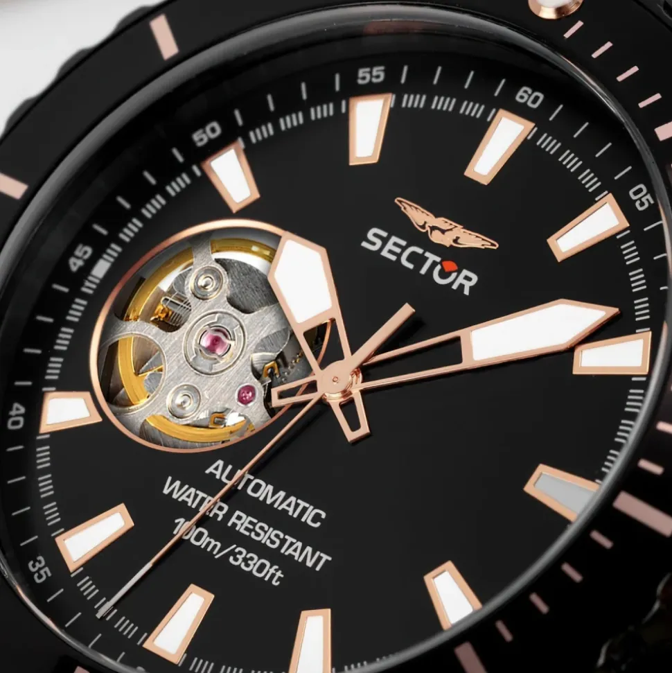 Orologio Automatico Uomo Acciaio Nero