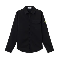 Overshirt in Raso di Cotone Stretch