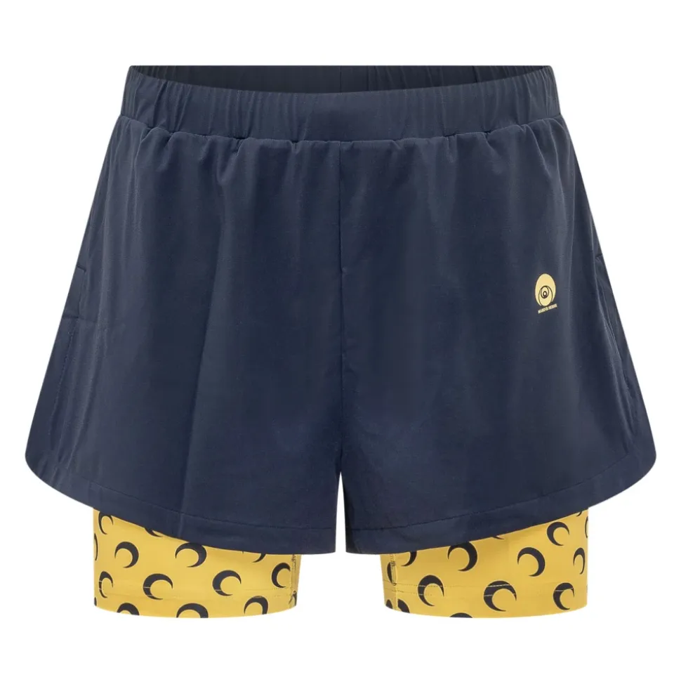 Pantaloncini Athleisure con Inserti a Luna