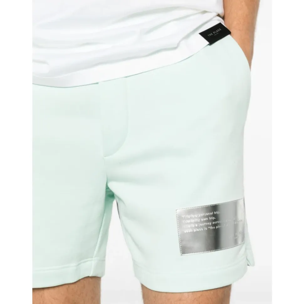 Pantaloncini con patch logo