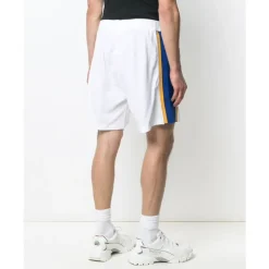 Pantaloncini da palestra con logo e banda laterale