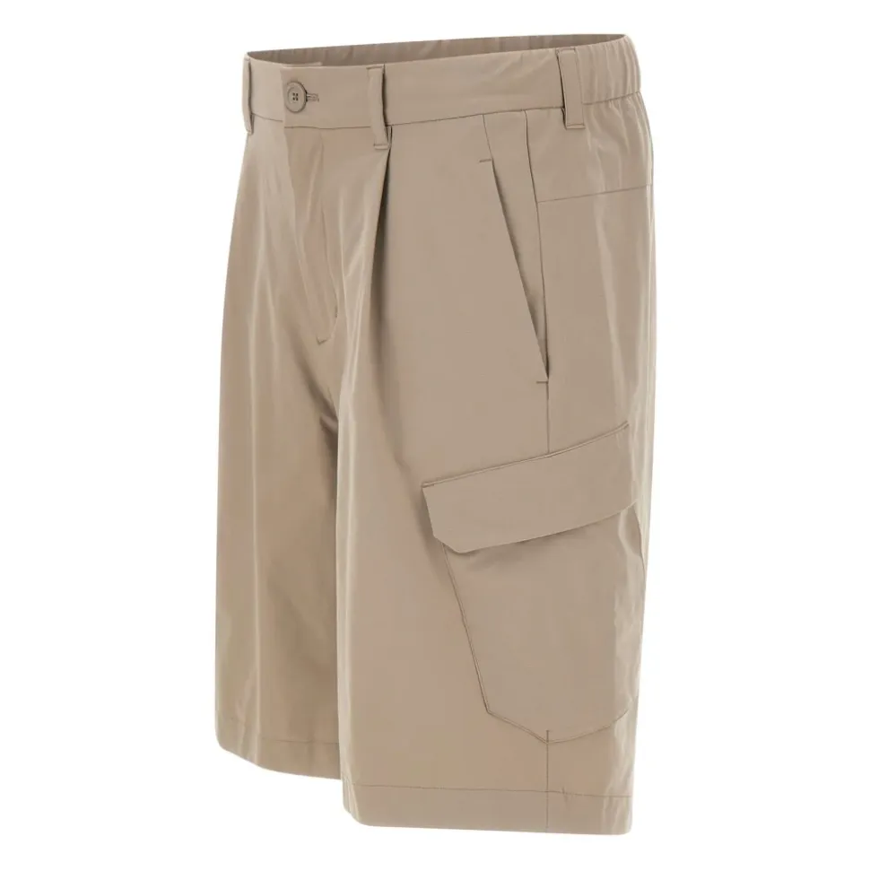 Pantaloncini Cargo con Dettaglio a Pieghe