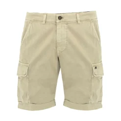 Pantaloncini Cargo Elasticizzati in Cotone