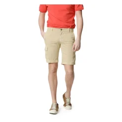 Pantaloncini Cargo Elasticizzati in Cotone