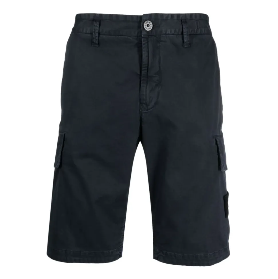 Pantaloncini Cargo Slim-Fit Effetto OLD