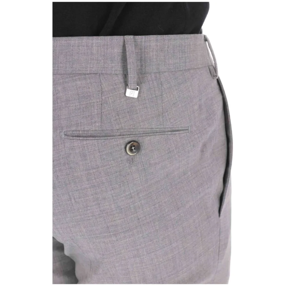 Pantalone in lana vergine super slim fit