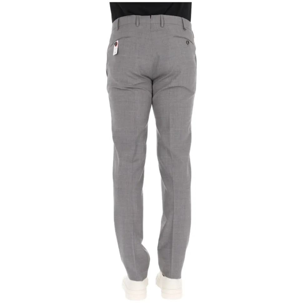 Pantalone in lana vergine super slim fit