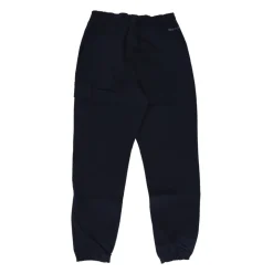Pantaloni Sportivi Utility in Tessuto Tramato Nero/Blu