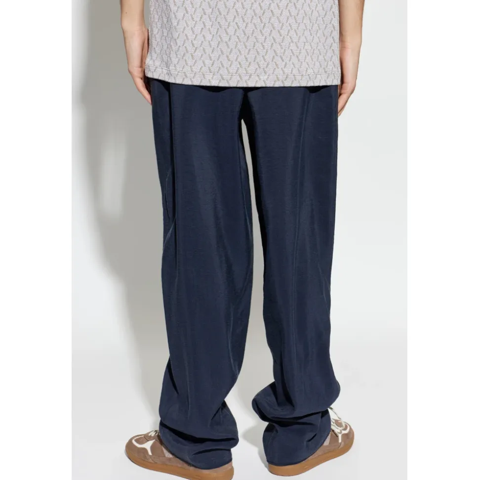 Pantaloni ampi in seta