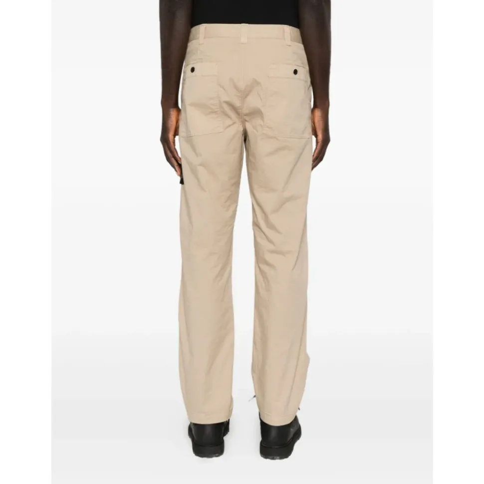 Pantaloni Beige con Tasche