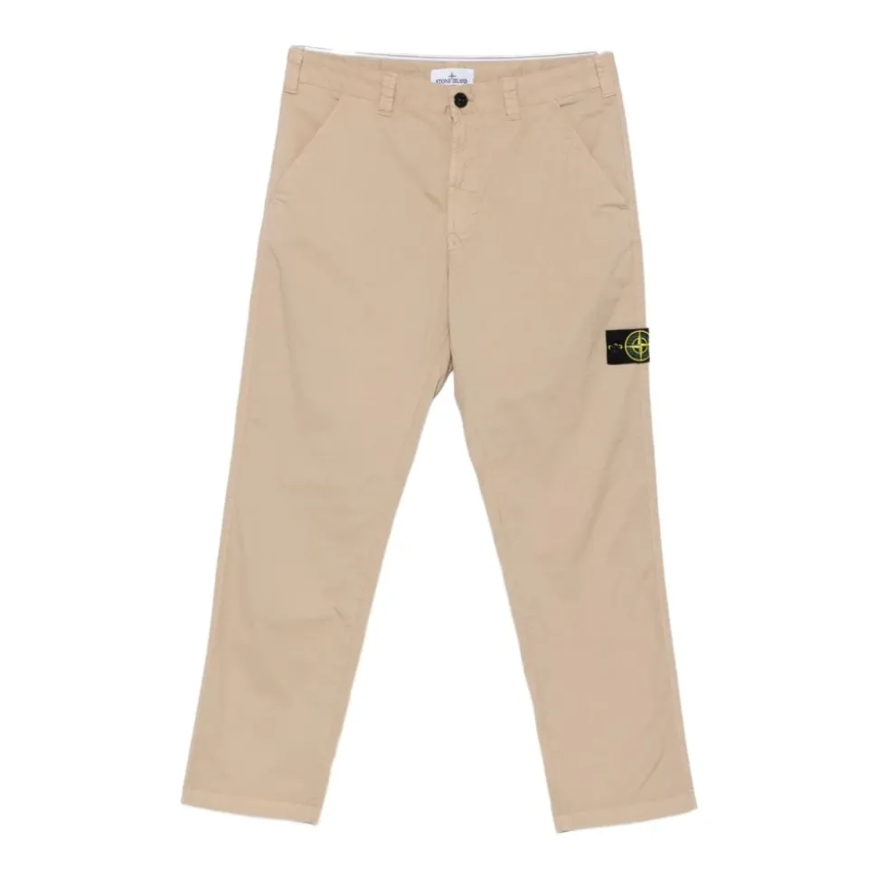 Pantaloni Beige con Tasche