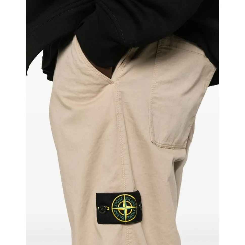 Pantaloni Beige con Tasche