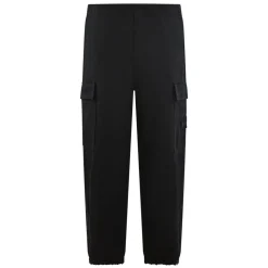 Pantaloni Cargo in Flanella di Lana e Nylon