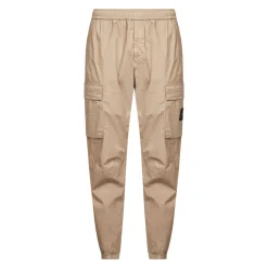Pantaloni Cargo in Tela di Cotone
