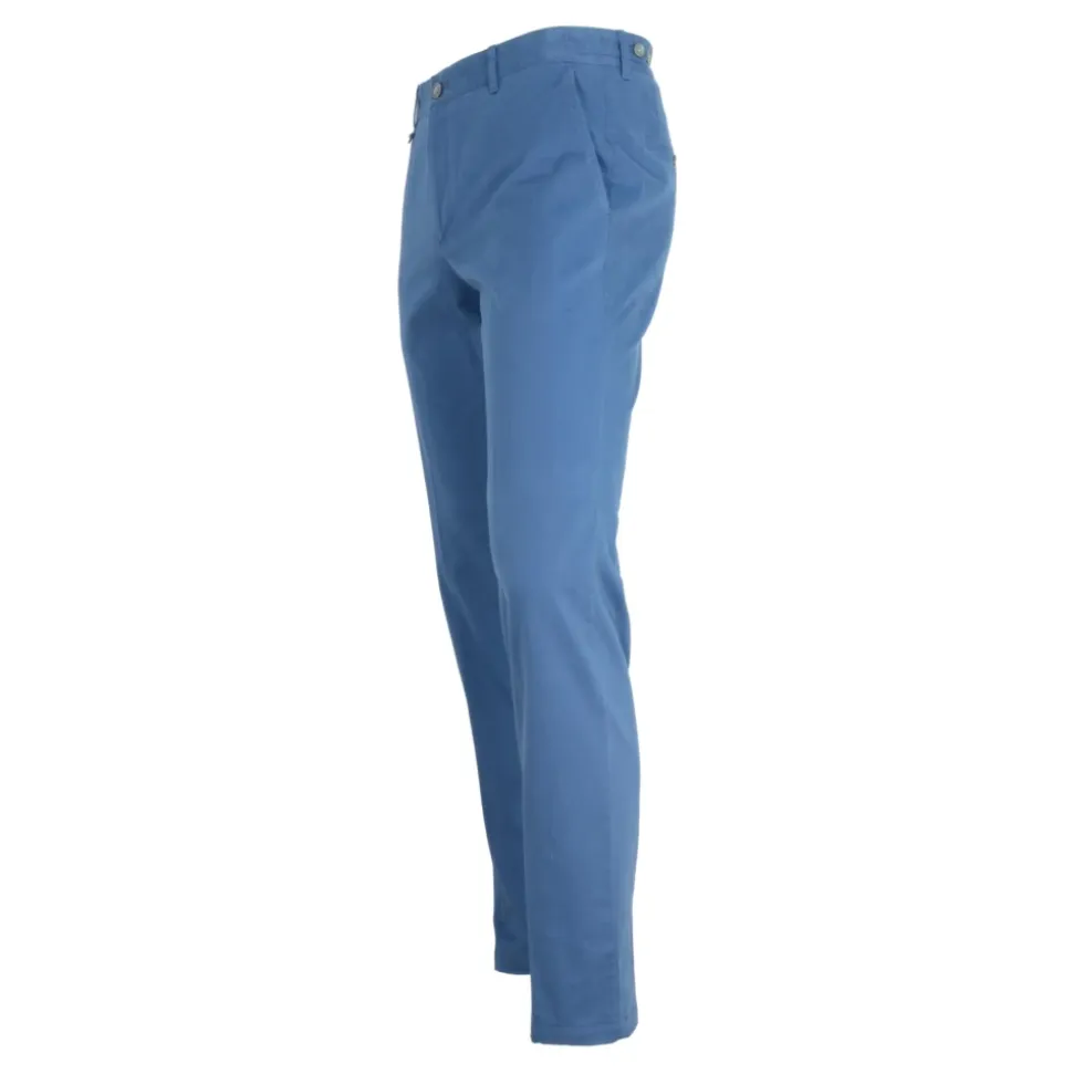 Pantaloni Chino Moderni Blu Chiaro