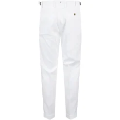 Pantaloni Chino Retro Stretch Bianchi