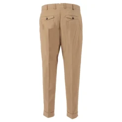 Pantaloni con patta a pieghe