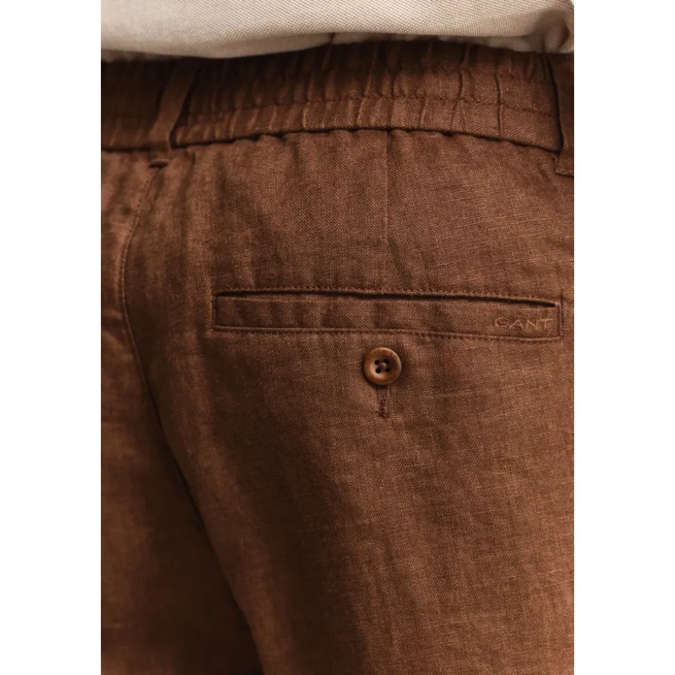 Pantaloni dritti in lino