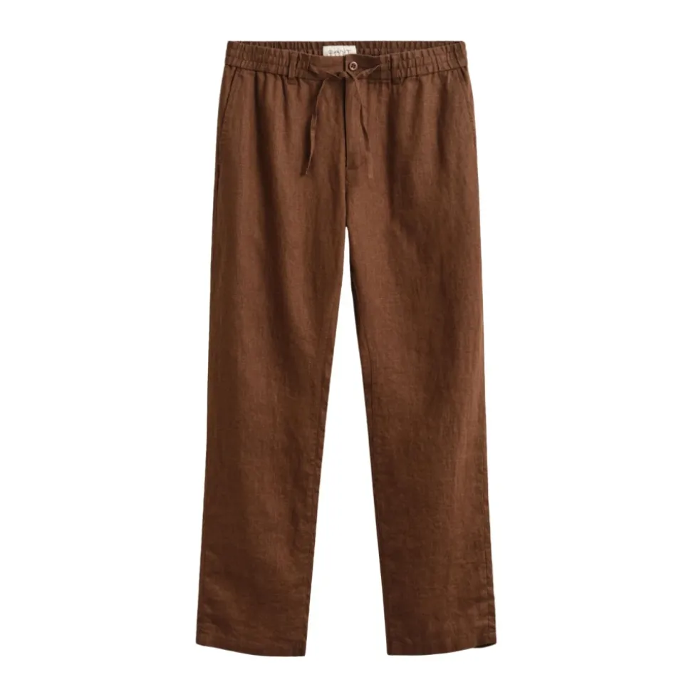 Pantaloni dritti in lino