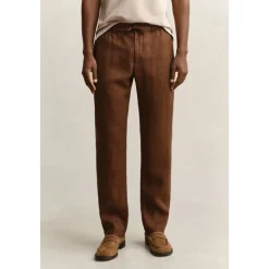 Pantaloni dritti in lino