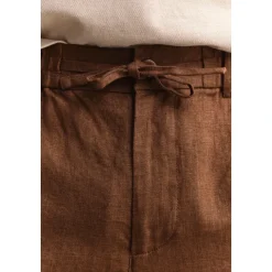 Pantaloni dritti in lino
