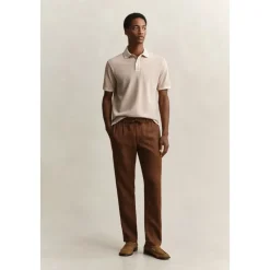 Pantaloni dritti in lino
