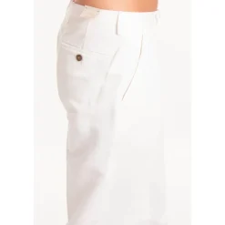 Pantaloni in lino di cotone