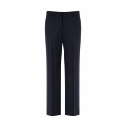 Pantaloni in misto lana a doppio piega