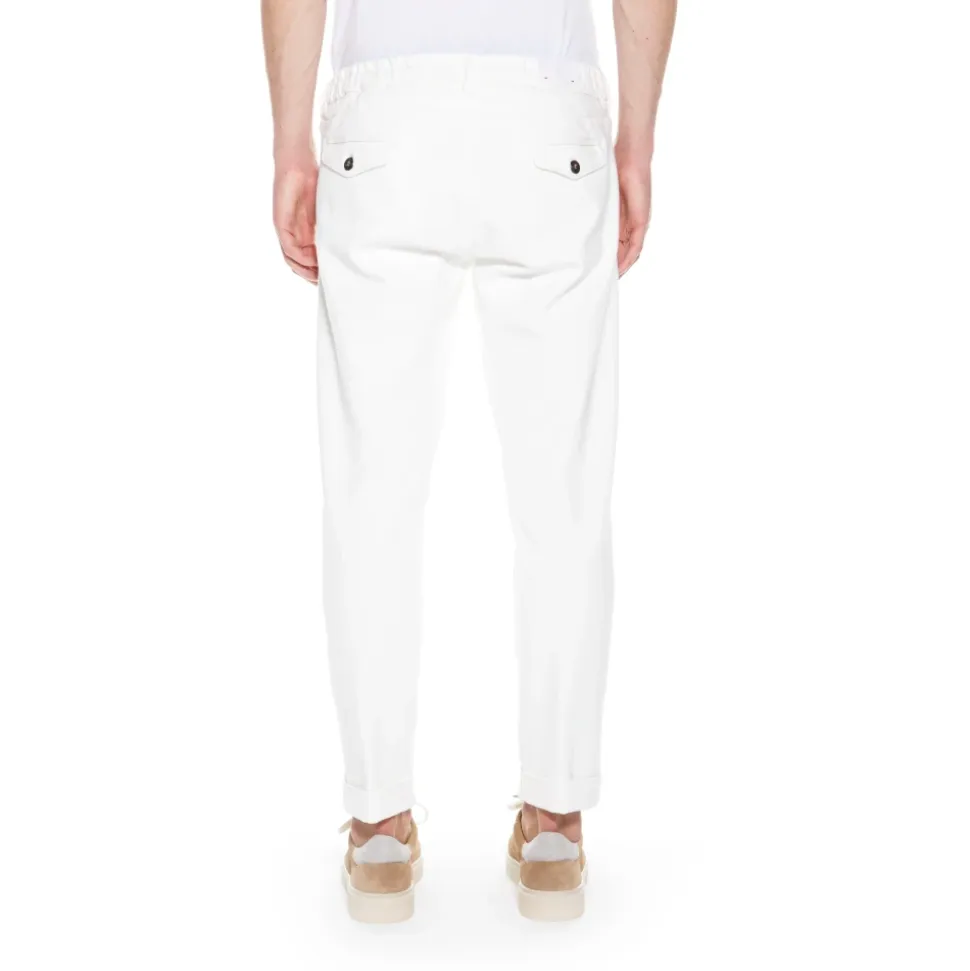 Pantaloni Jogger con Rifiniture in Suede