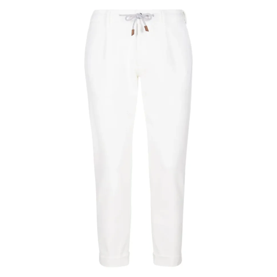Pantaloni Jogger con Rifiniture in Suede
