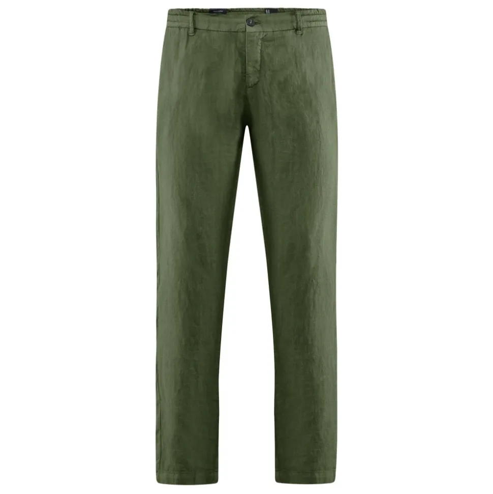 Pantaloni Jogger-fit in Puro Lino