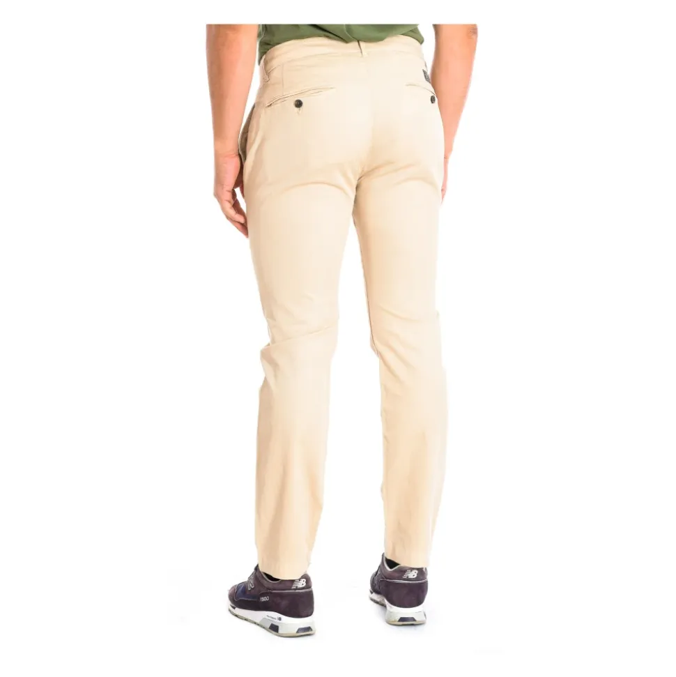 Pantaloni Lunghi Bianchi a Taglio Dritto