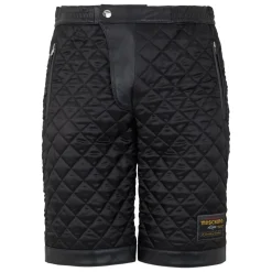 Pantaloni trapuntati con etichetta