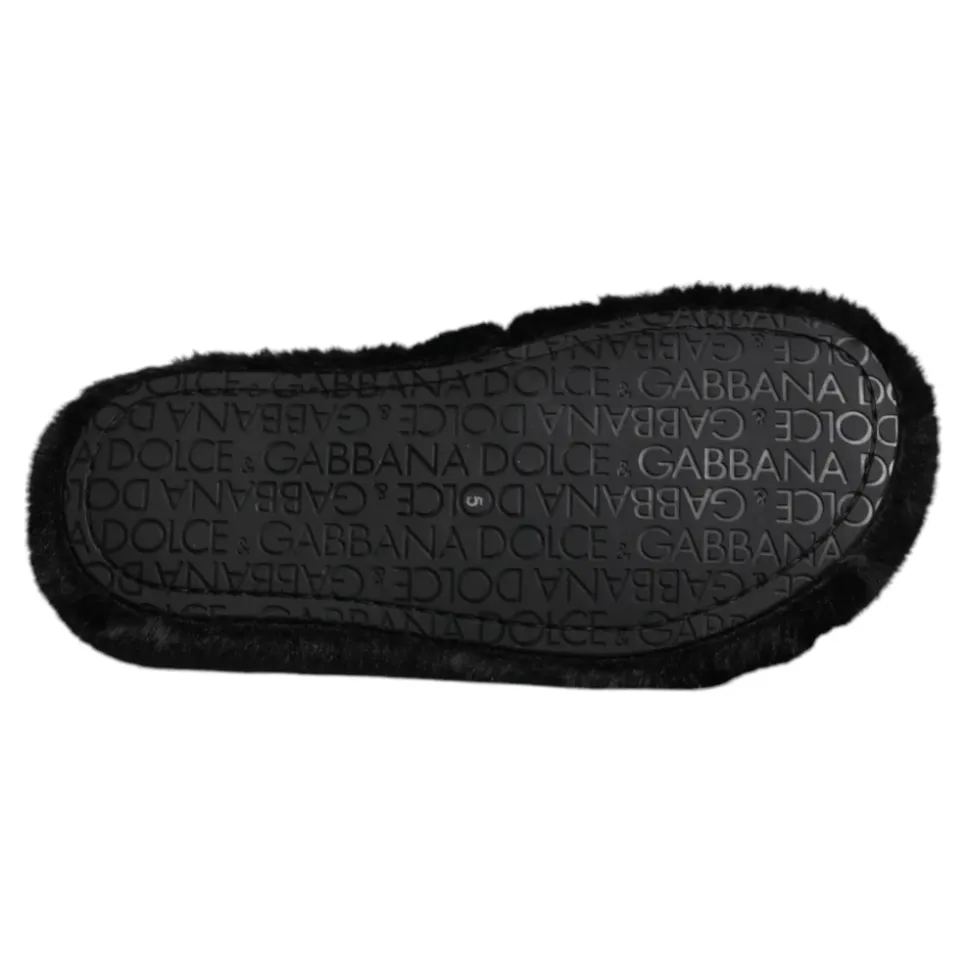 Pantofole in Velluto Nere