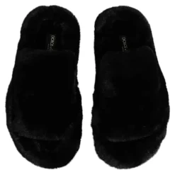 Pantofole in Velluto Nere
