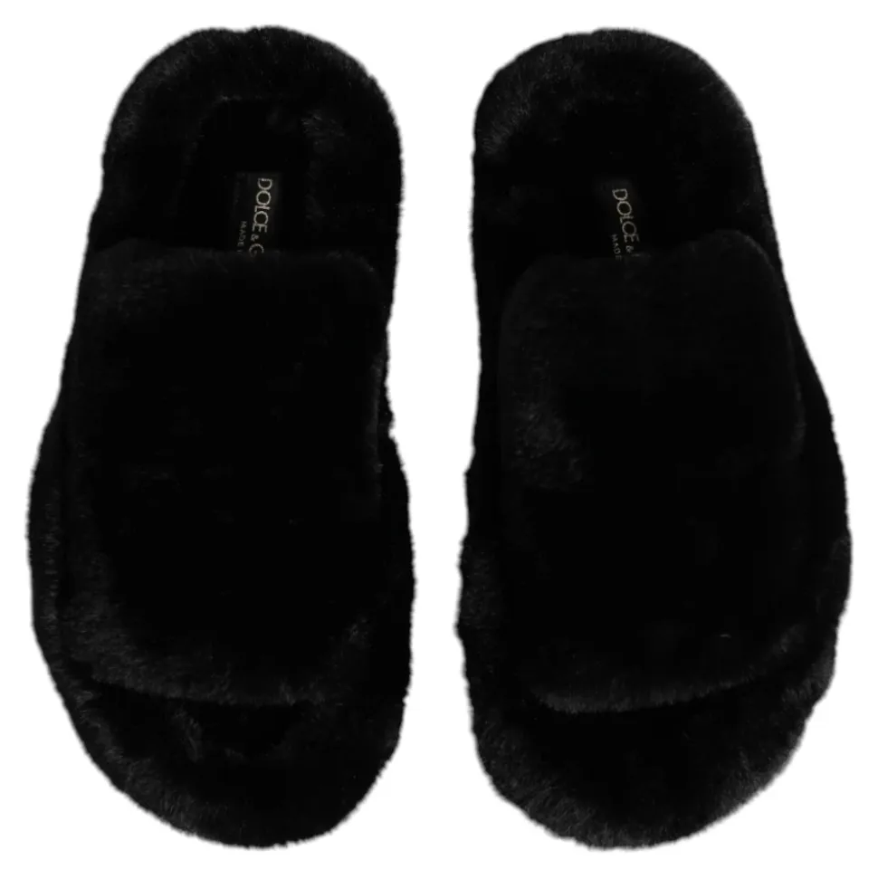 Pantofole in Velluto Nere