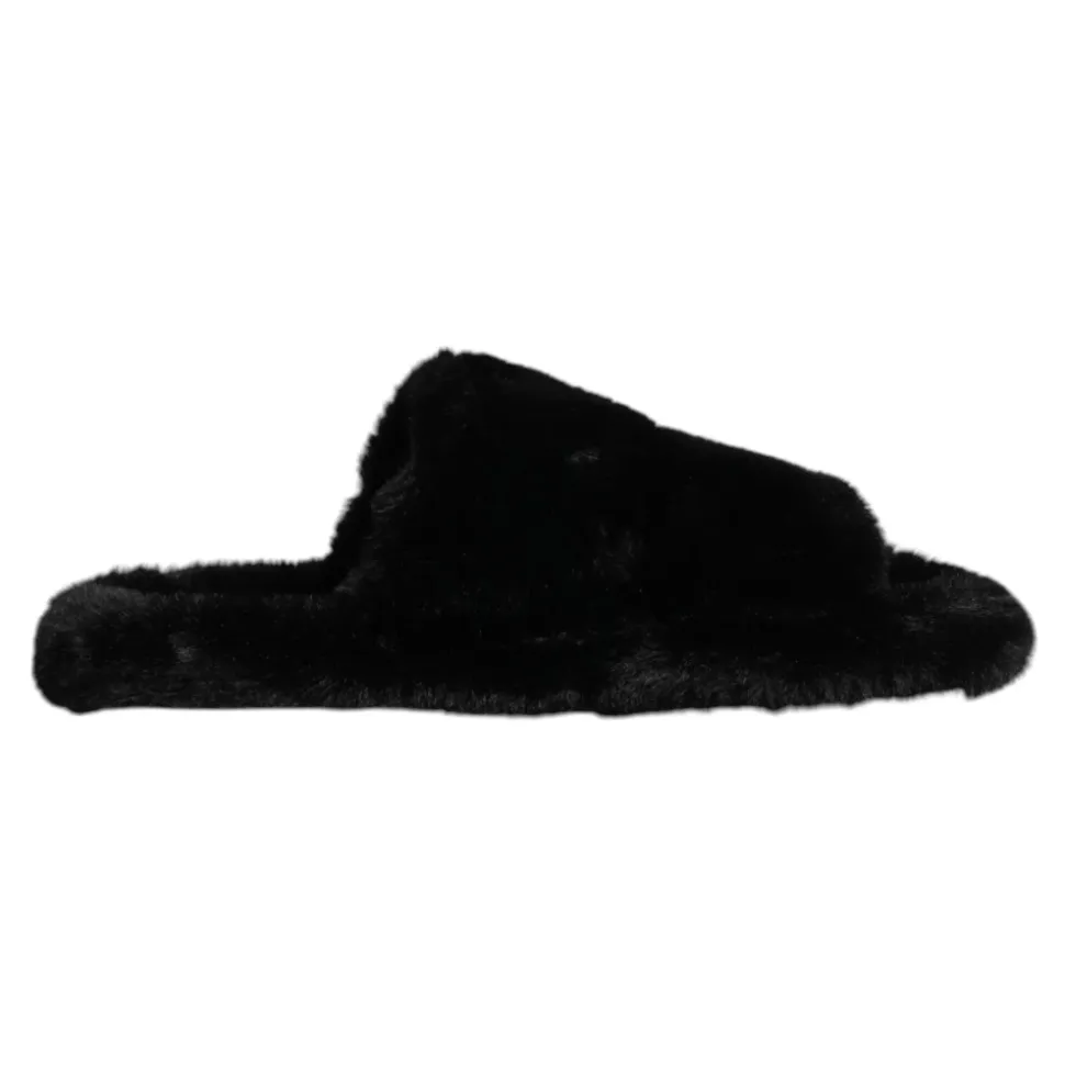 Pantofole in Velluto Nere