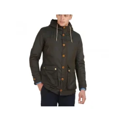 Parka in Cotone Cerato Game Oliva