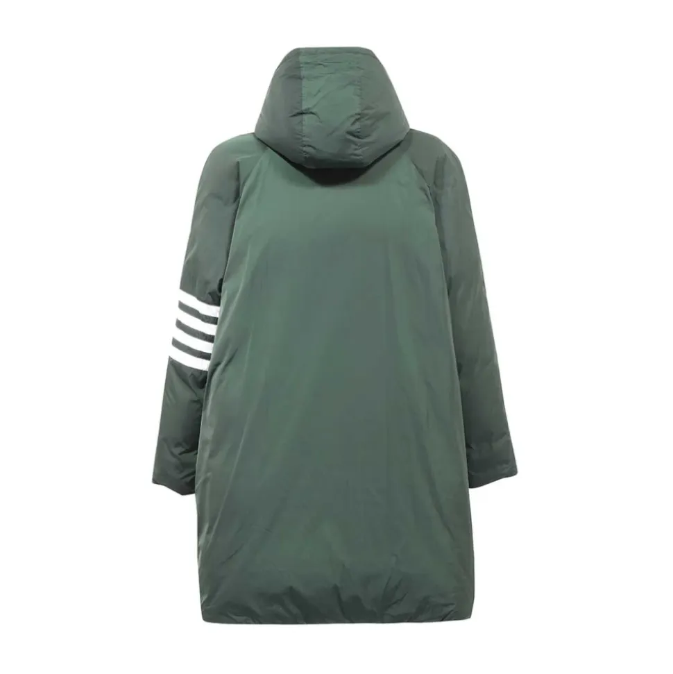 Parka in Tessuto Tecnico con Dettaglio a Righe