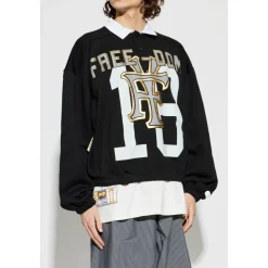 PDF Graphic-print Cotton Sweatshirt