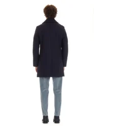 Peacoat Blu con Bottoni in Corno
