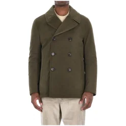 Peacoat verde con fodera in grafene