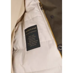 Peacoat verde con fodera in grafene