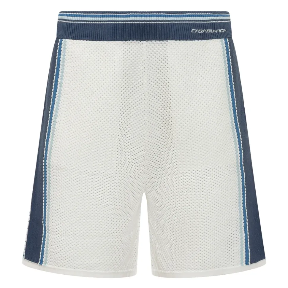 Perforated Knit Shorts