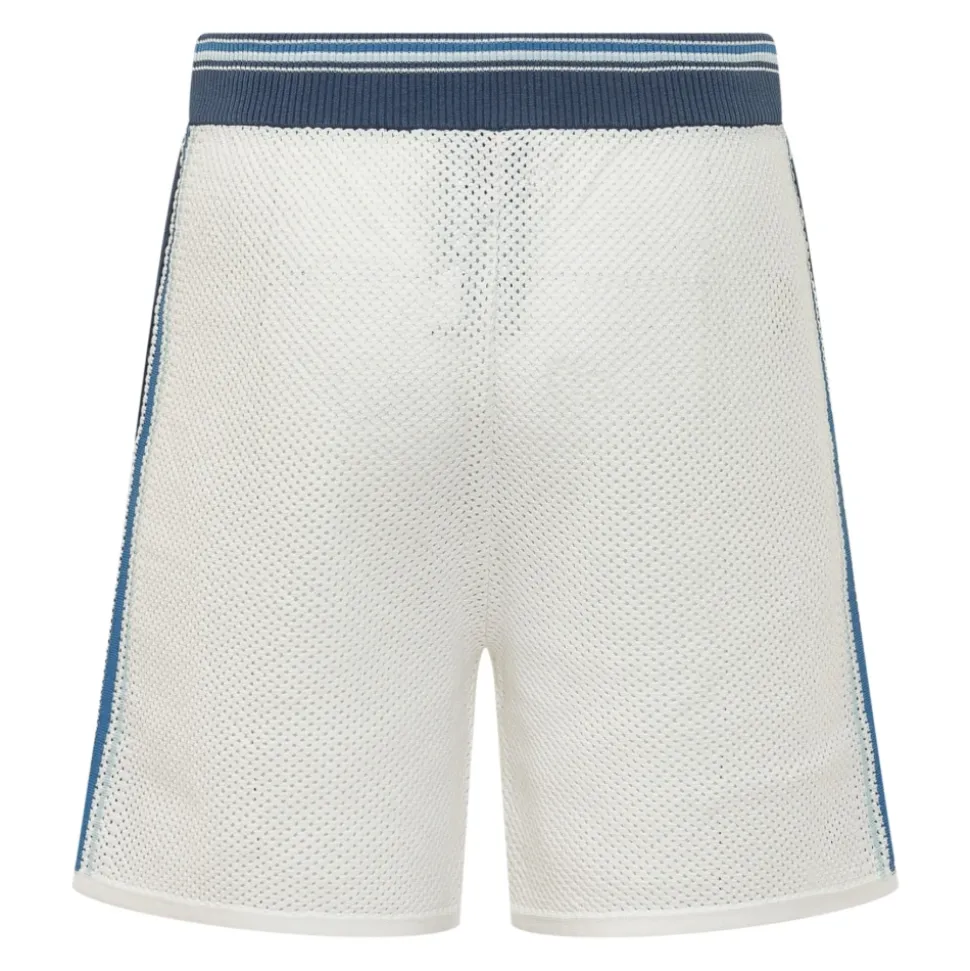 Perforated Knit Shorts