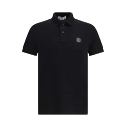Polo con Patch Monogramma Stile Classico