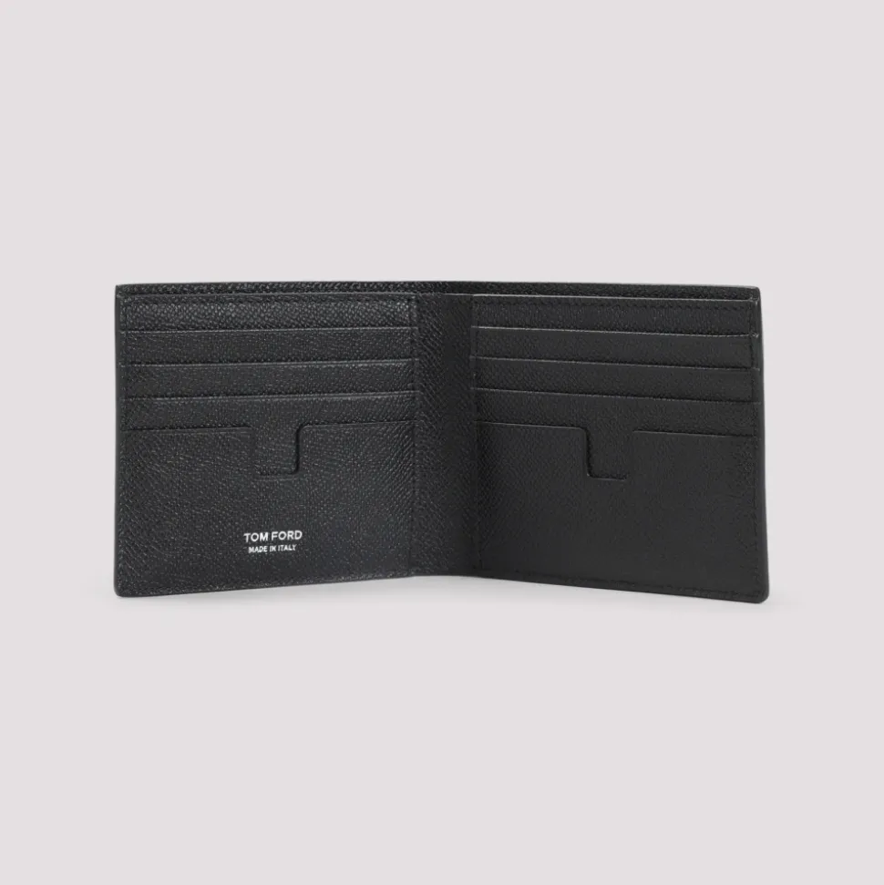 Portafoglio Bifold Piccolo in Pelle Grana